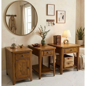 P2508 - D01 : Bộ Trang Trí - Màu Nâu Gỗ Óc Chó - Walnut